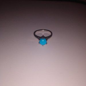 Sleeping beauty turquoise solitaire ring